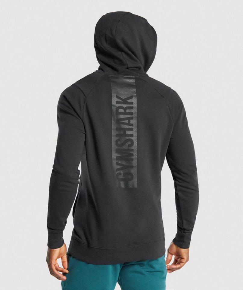 Men's Gymshark Bold Hoodie Black | NZ 7LAZMK